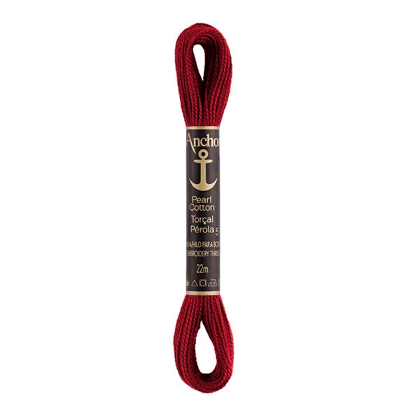 Linha Para Bordar Anchor Torcal Perola Vermelho Cod20