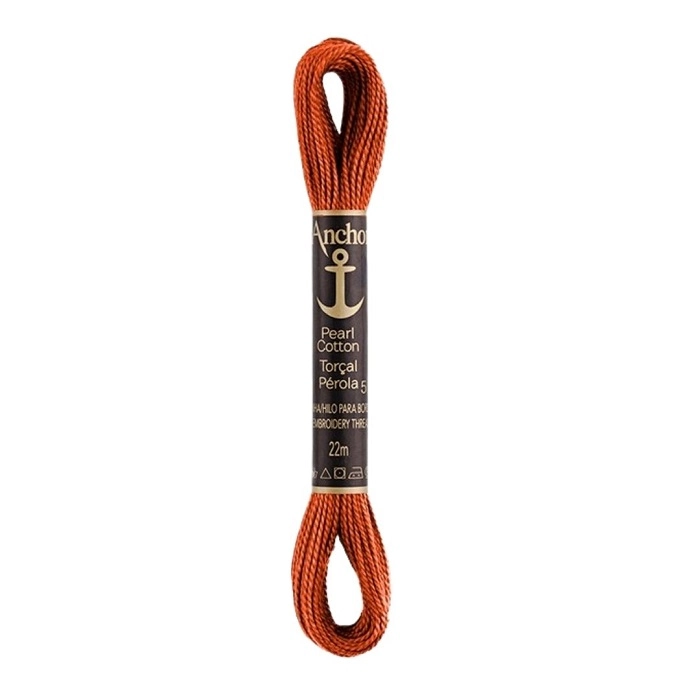 Linha Para Bordar Anchor Torcal Perola Laranja Cod333