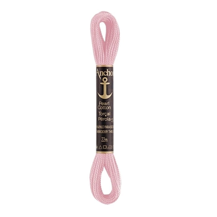 Linha Para Bordar Anchor Torcal Perola Rosa Claro Cod23