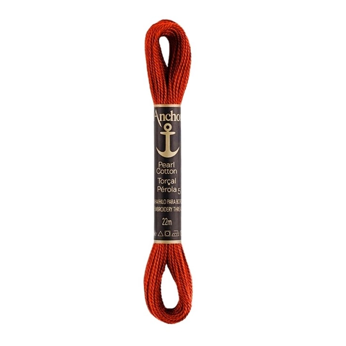 Linha Para Bordar Anchor Torcal Perola Laranja Escuro Cod335