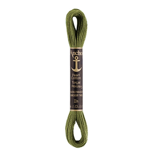 Linha Para Bordar Anchor Torcal Perola Verde Exercito Cod269