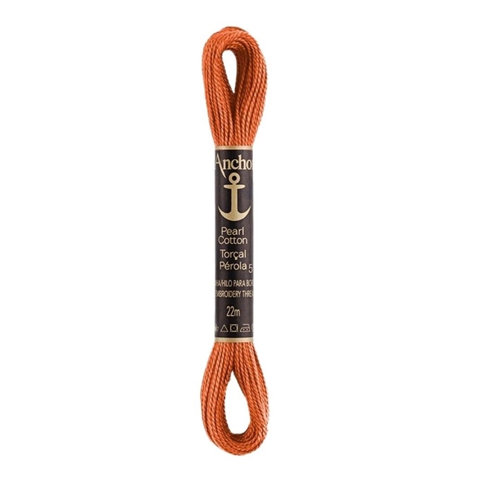 Linha Para Bordar Anchor Torcal Perola Laranja Cod330