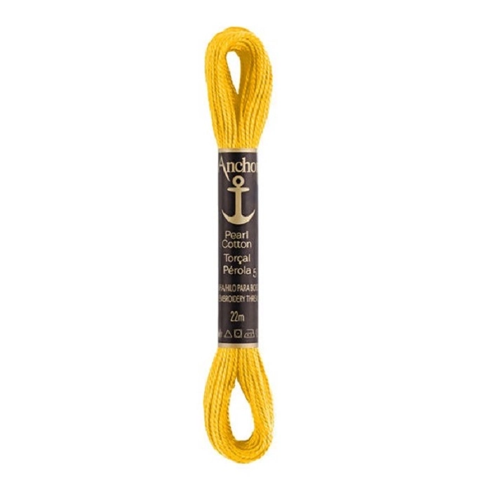 Linha Para Bordar Anchor Torcal Perola Amarelo Cod291