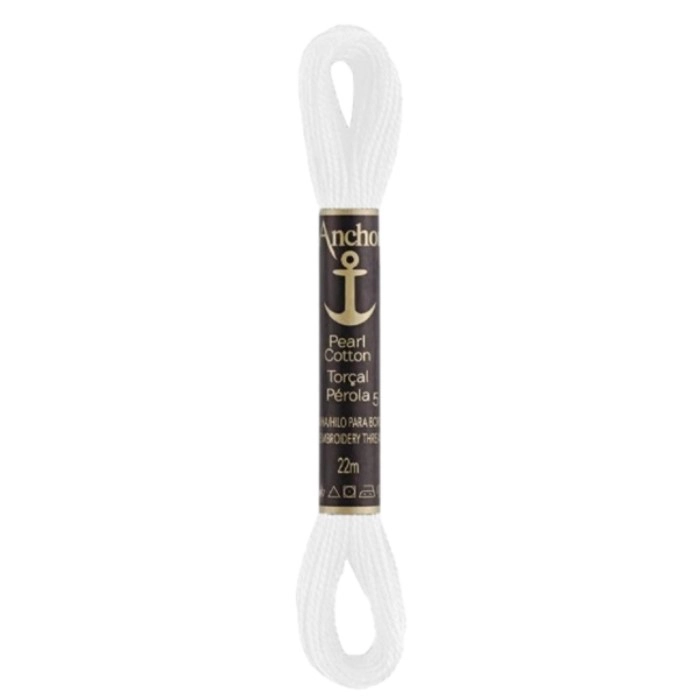 Linha Para Bordar Anchor Torçal Perola Bco Cod01