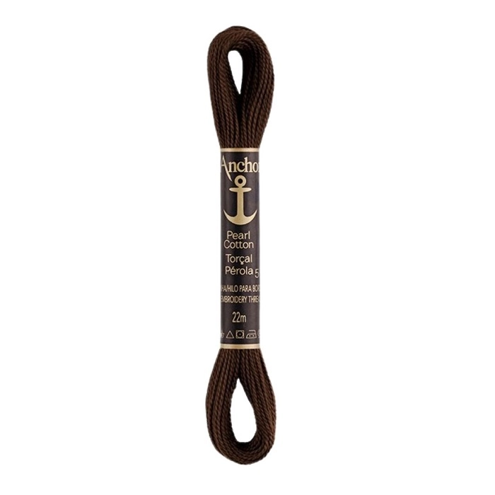 Linha Para Bordar Anchor Torcal Perola Marrom Escuro Cod382