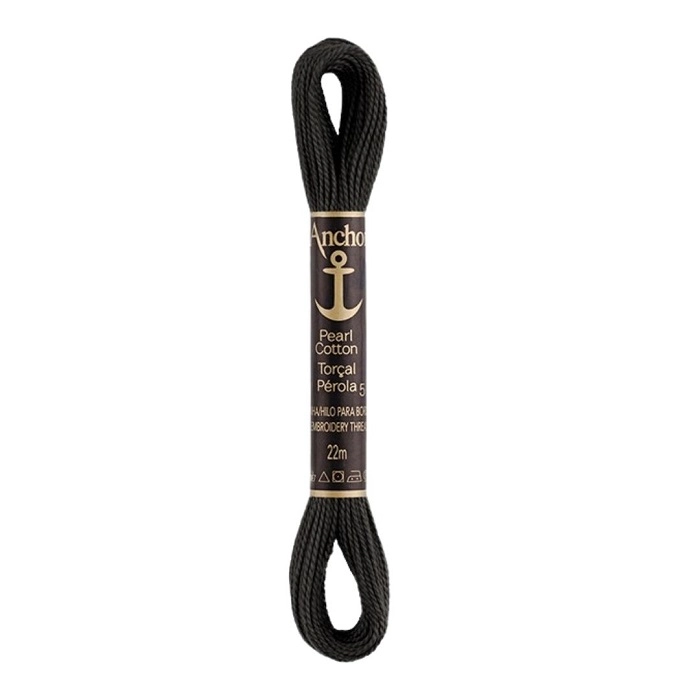 Linha Para Bordar Anchor Torcal Perola Preto Cod403