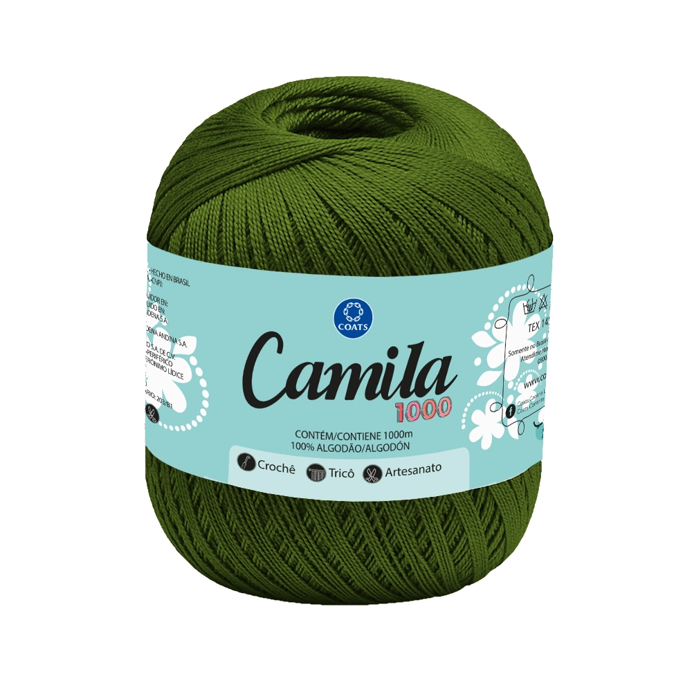Linha Algodão Mercer Camila Verde Escuro