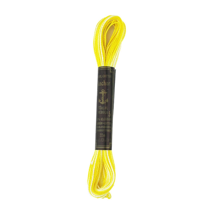 Linha Para Bordar Anchor Torcal Perola Amarelo Bco Cod1217