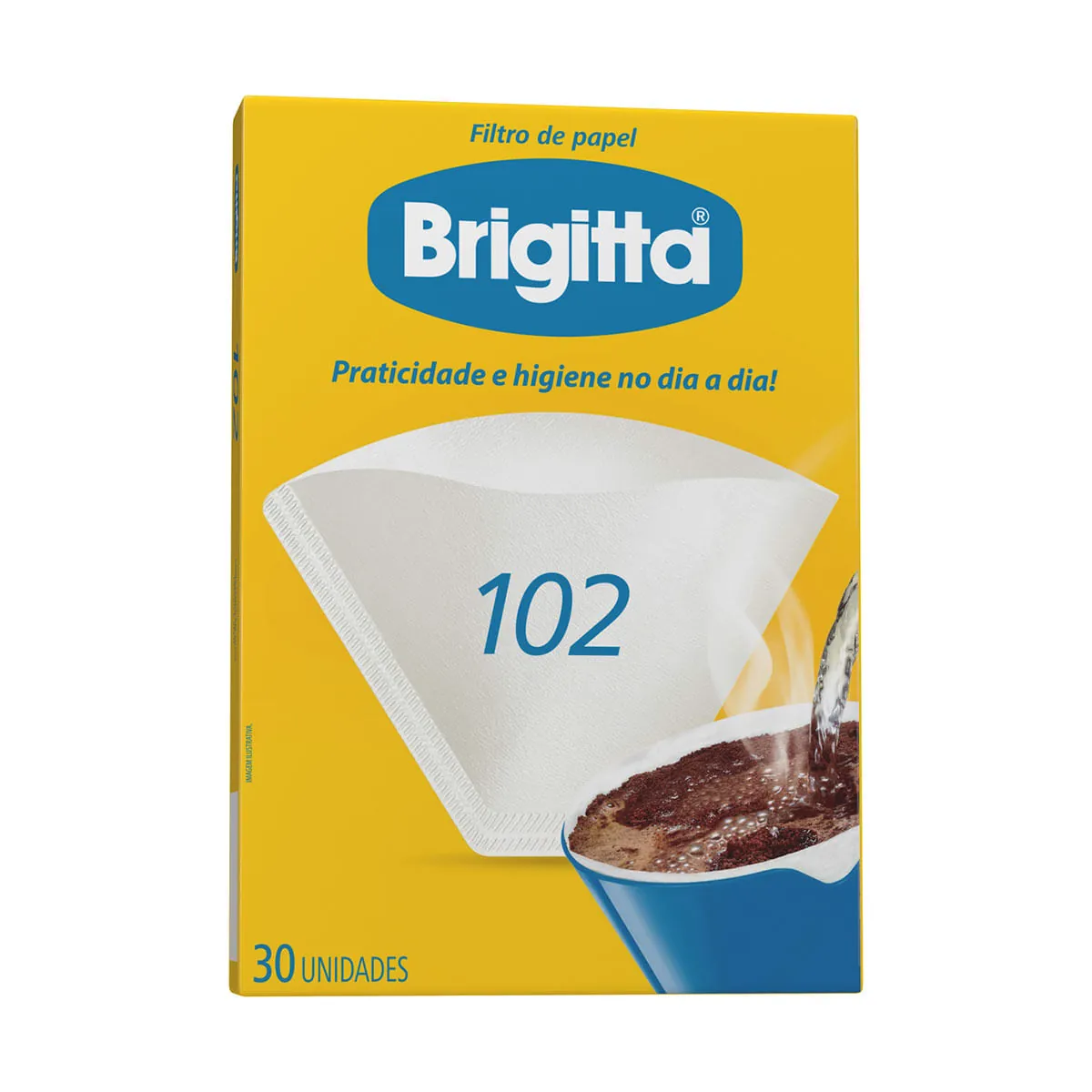 Filtro de Papel BRIGITTA 102 Caixa 30 Unidades