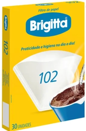 Filtro De Papel Brigitta Jovita 102 Caixa 30 Unidades
