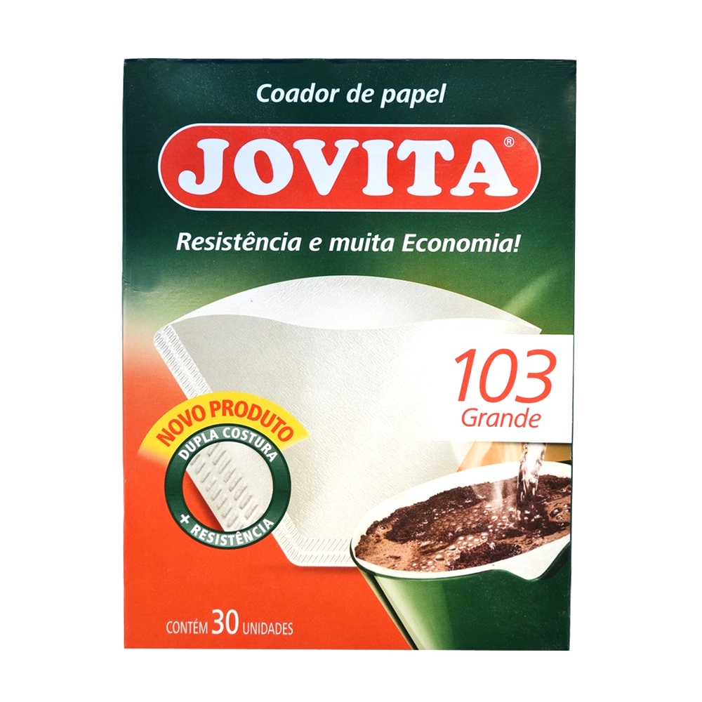 Filtro De Papel Brigitta Jovita 103 Caixa 30 Unidades