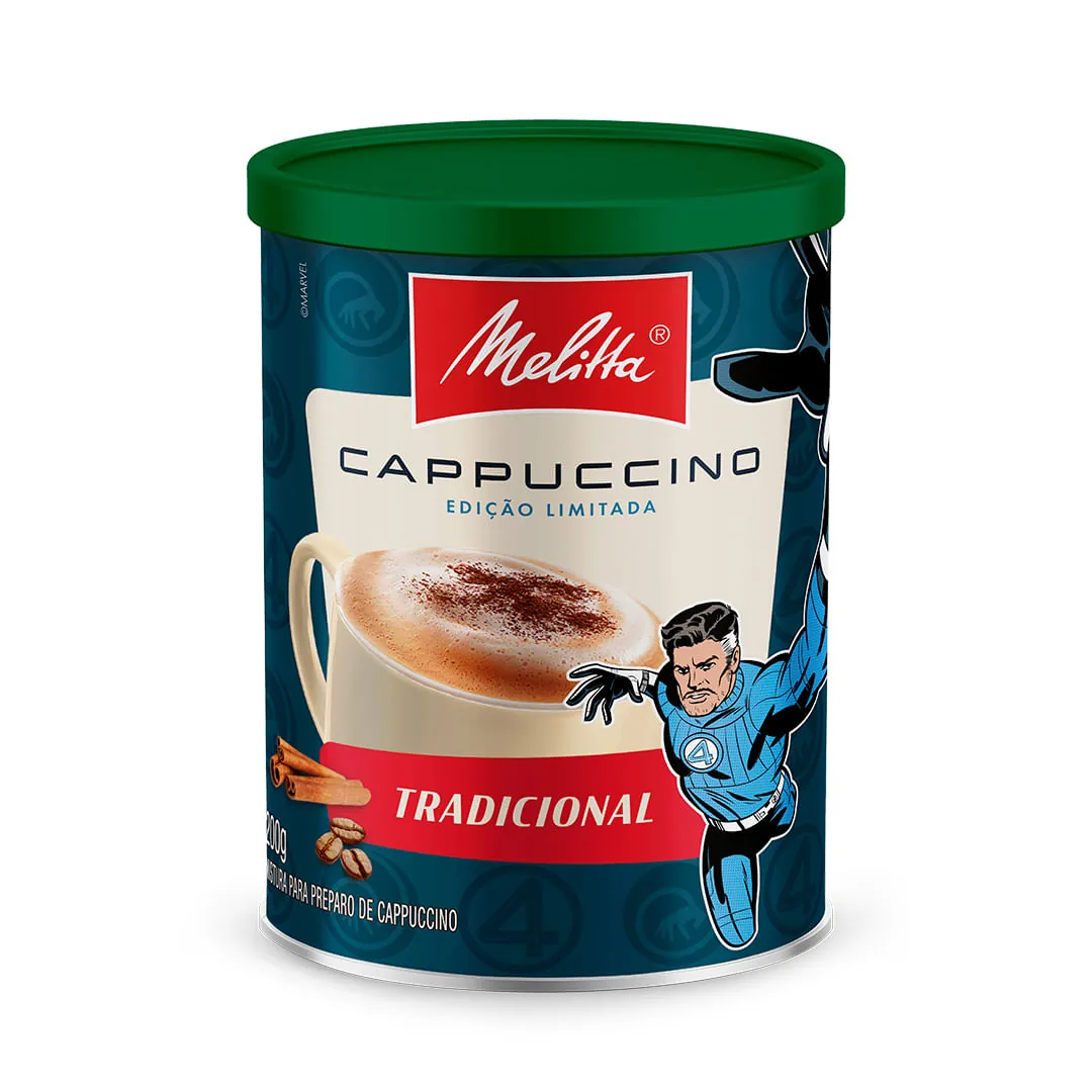 Cappuccino Solúvel Tradicional MELITTA Lata 200g