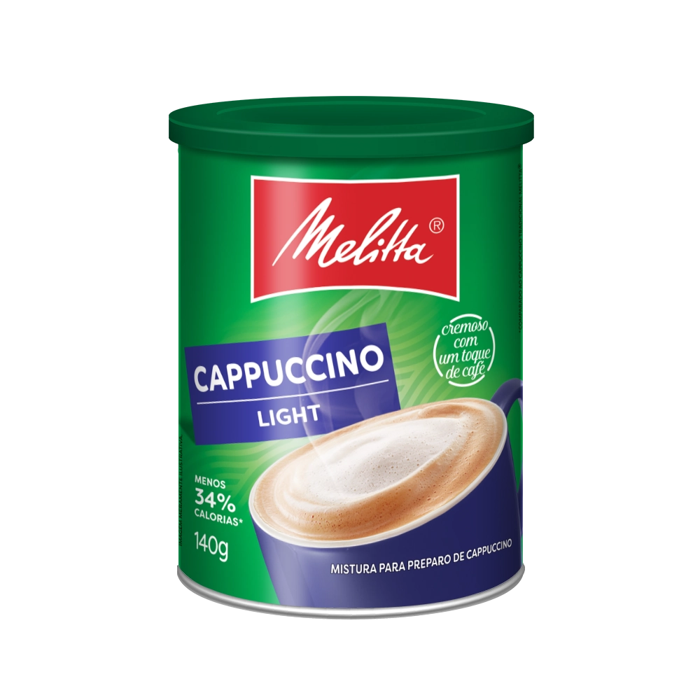 Cappuccino Solúvel Light MELITTA Lata 140g