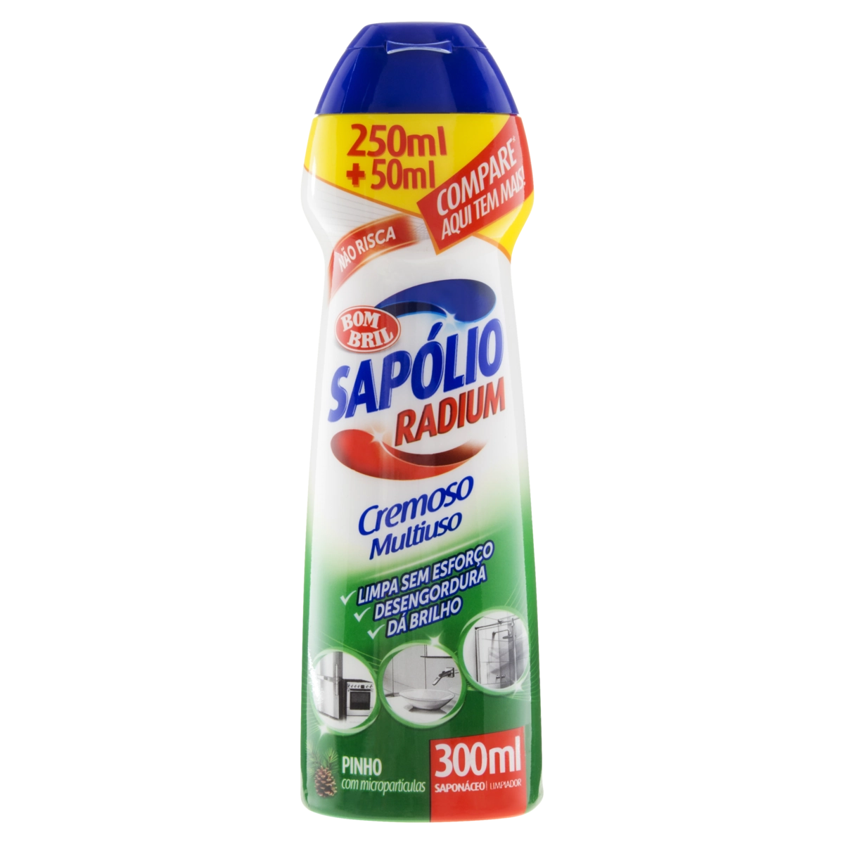 Saponáceo Cremoso Multiuso Pinho Sapólio Radium Squeeze 300ml