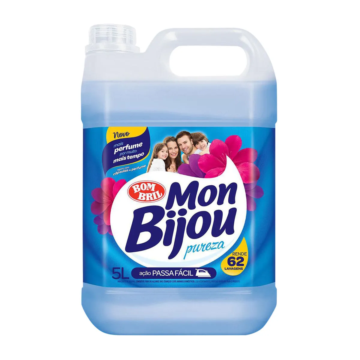 Amaciante De Roupa Diluído Pureza Mon Bijou Galão 5l