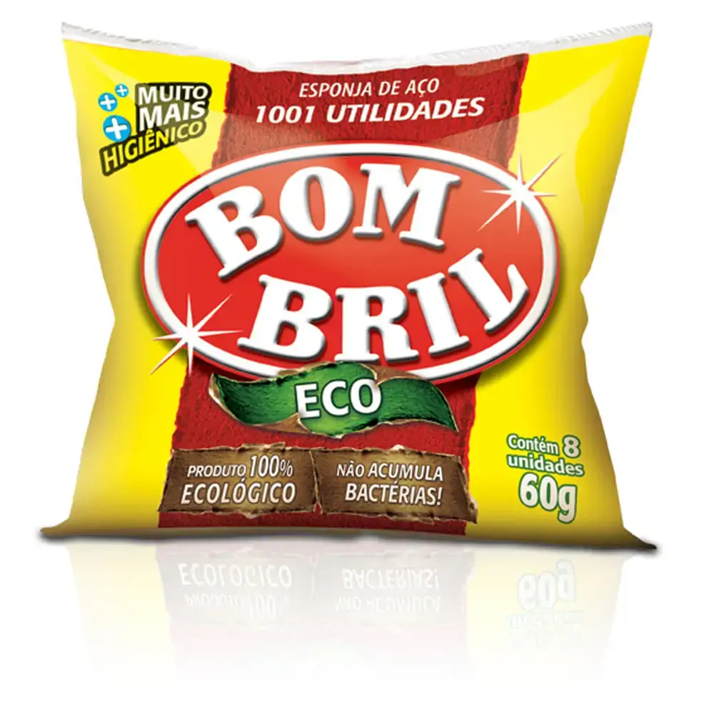 Esponja Aço Bom Bril Eco 60g 4 Unidades