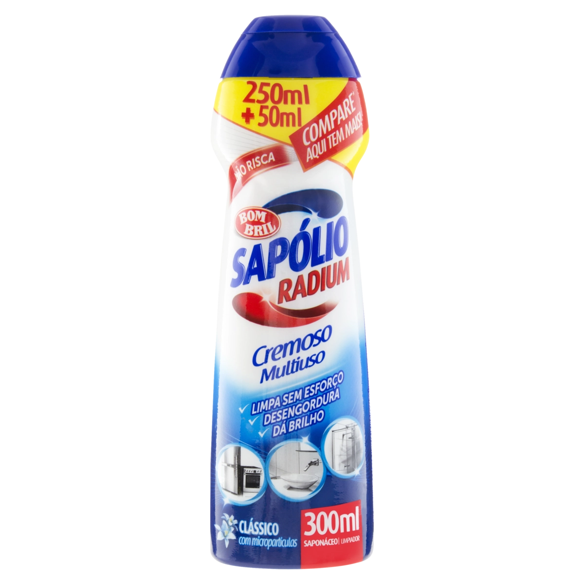Saponáceo Cremoso Multiuso Clássico Sapólio Radium Squeeze 300ml