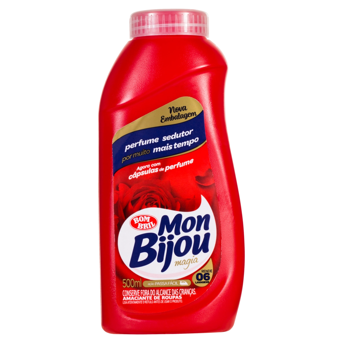 Amaciante De Roupa Diluído Magia Mon Bijou Frasco 500ml