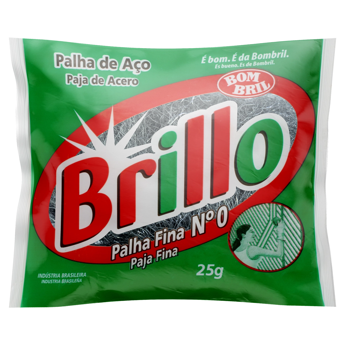 Esponja Aço Fina N 0 Brillo 25g