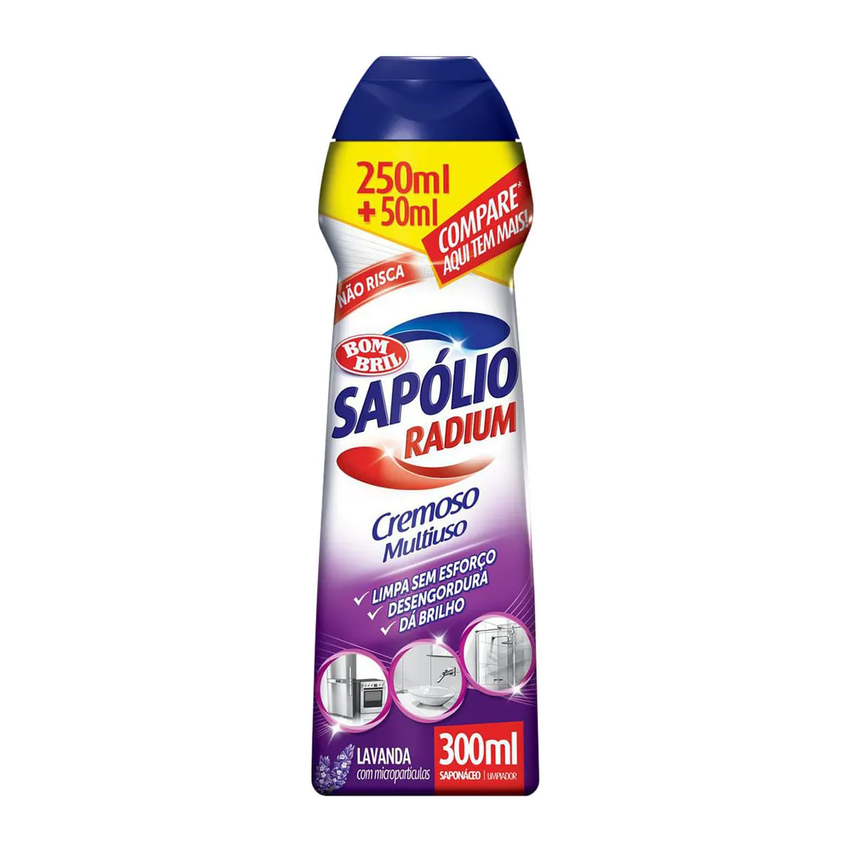 Saponáceo Cremoso Multiuso Lavanda Sapólio Radium Squeeze 300ml