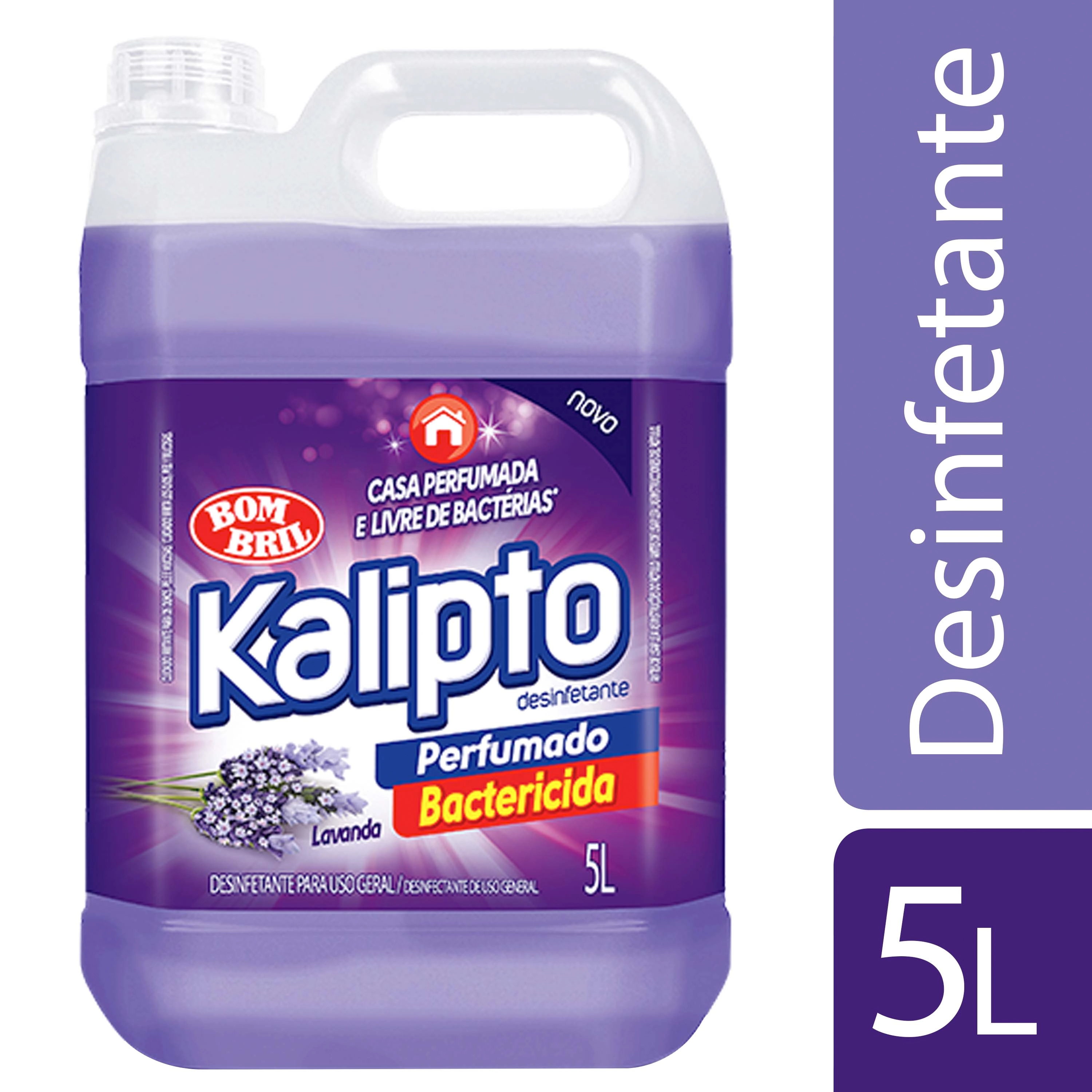 Desinfetante Perfumado Bactericida Lavanda Kalipto Galão 5l