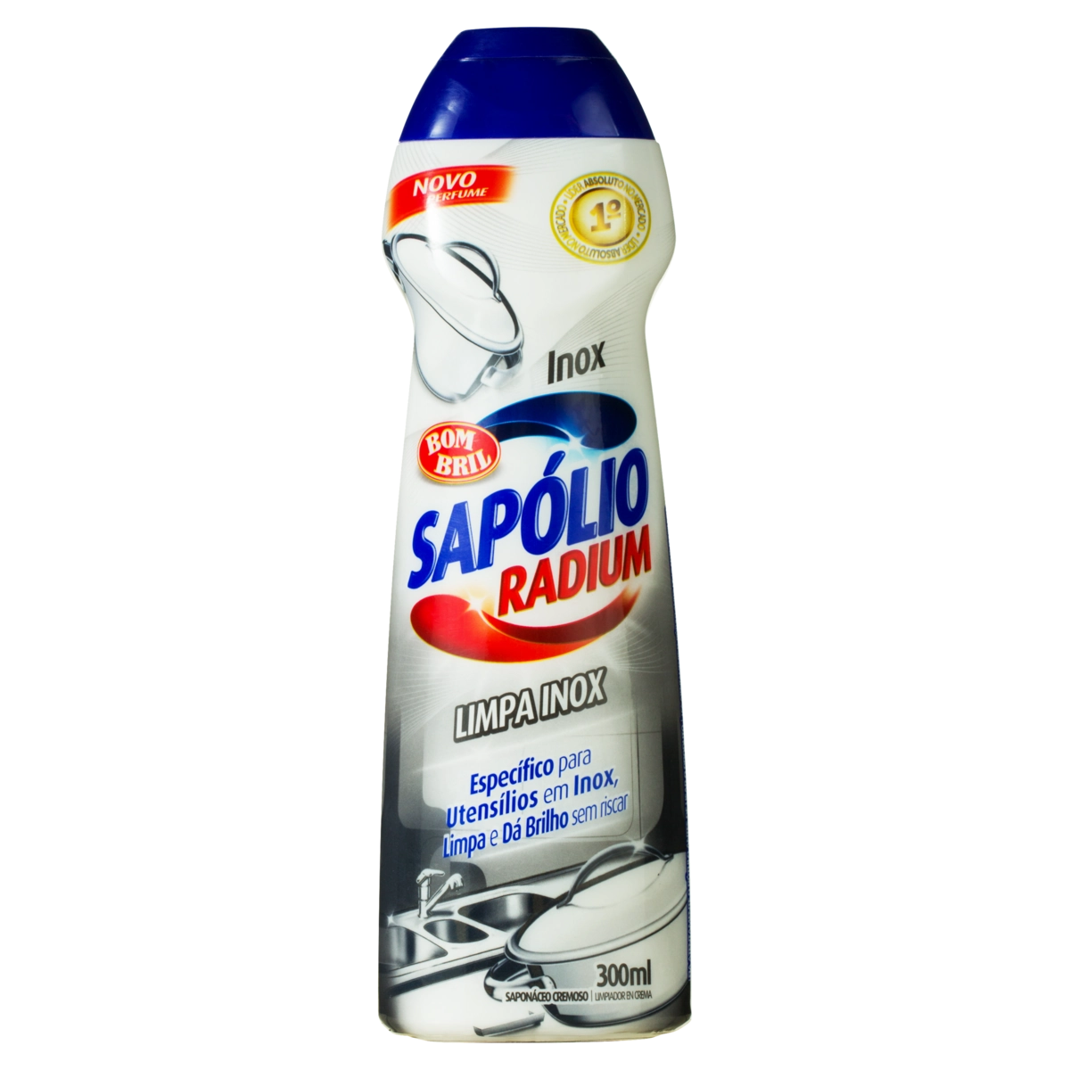 Saponáceo Cremoso Limpa Inox Sapólio Radium Squeeze 300ml