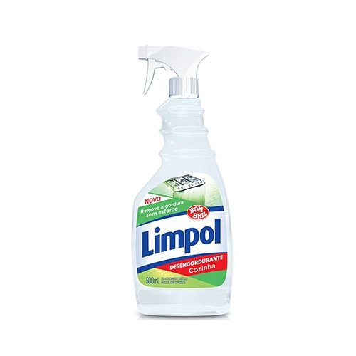Limpador Desengordurante Cozinha Limpol Frasco 500ml Borrifador