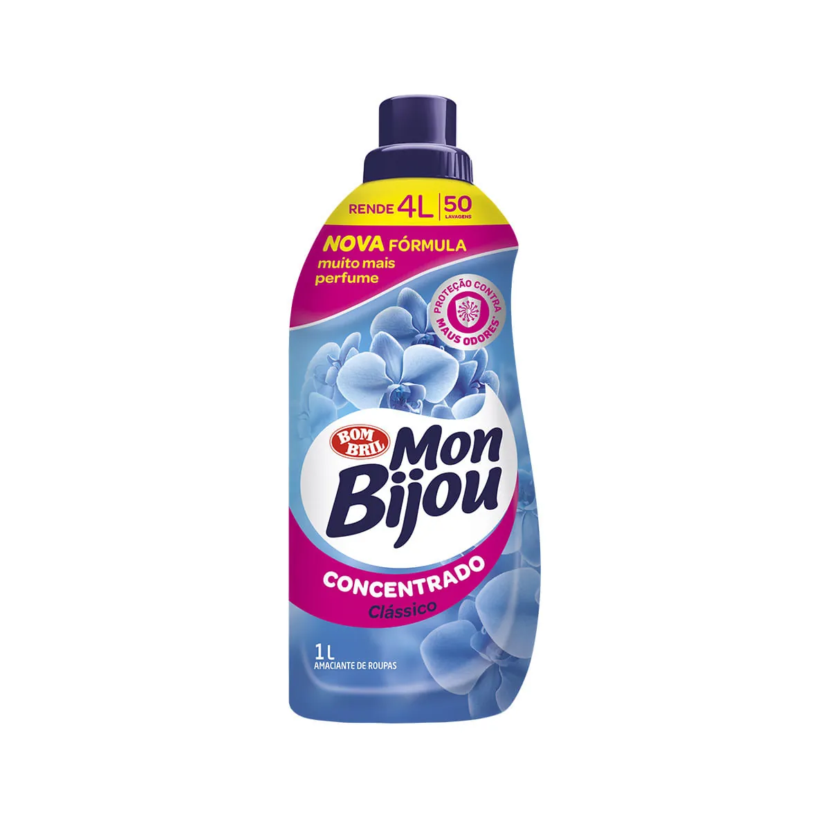 Amaciante de Roupas Mon Bijou Concentrado Clássico 1L