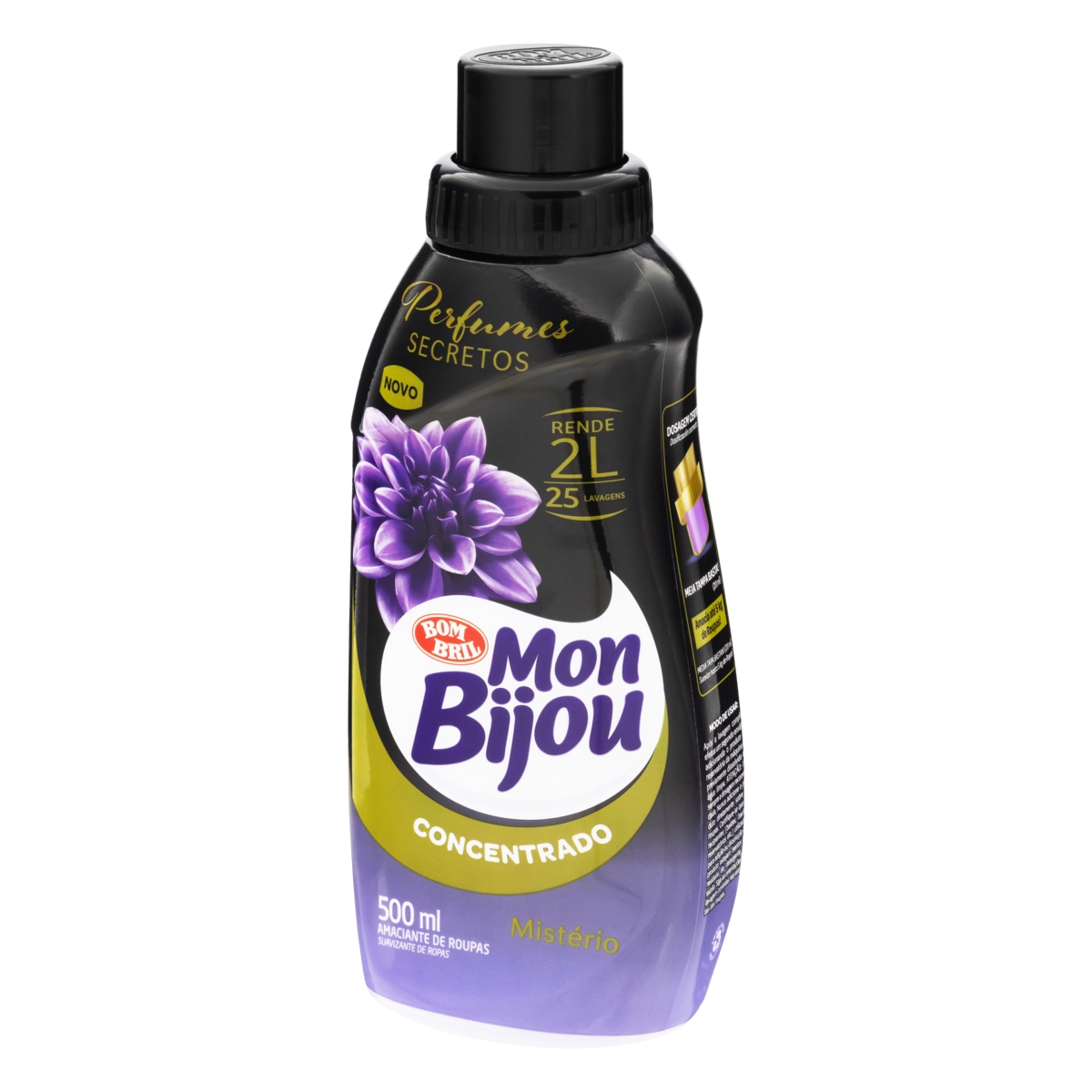 Amaciante De Roupa Concentrado Mistério Mon Bijou Frasco 500ml