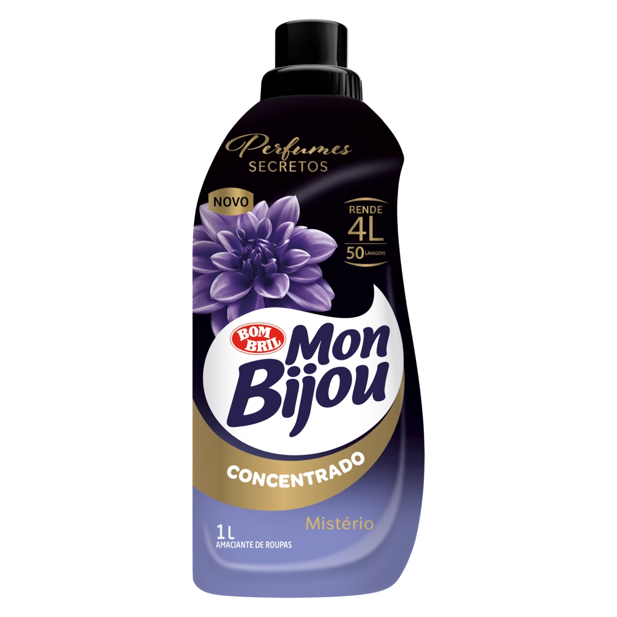 Amaciante De Roupa Concentrado Mistério Mon Bijou Frasco 1l