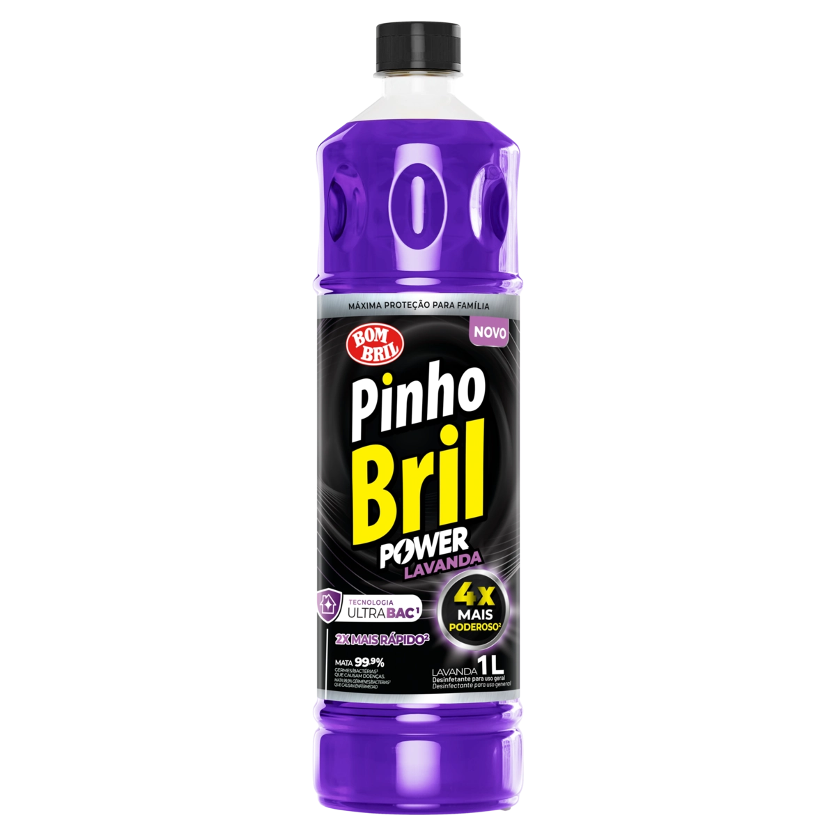 Desinfetante Uso Geral Lavanda Pinho Bril Power Frasco 1l