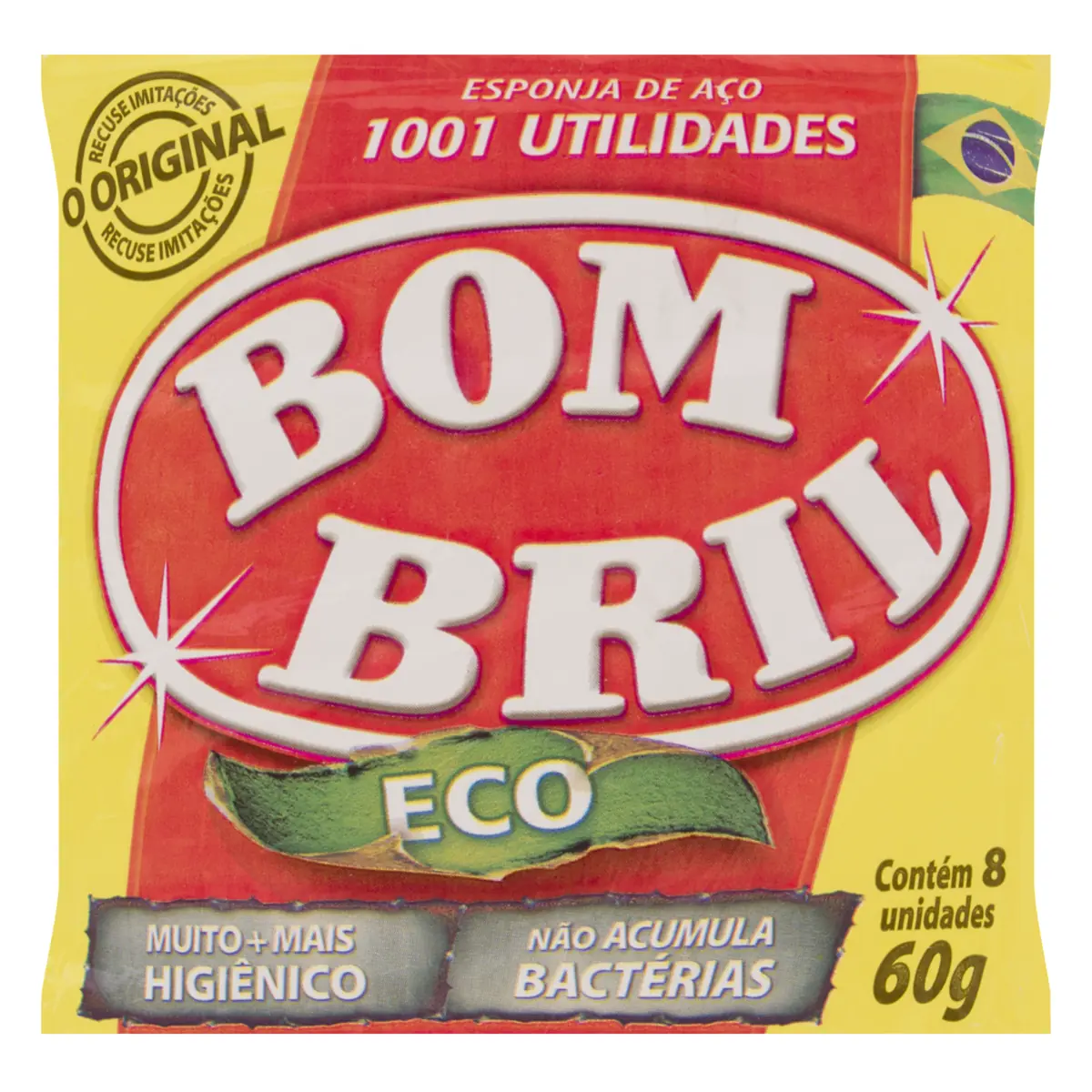 Esponja Aço Bombril Eco 45g 6 Unidades