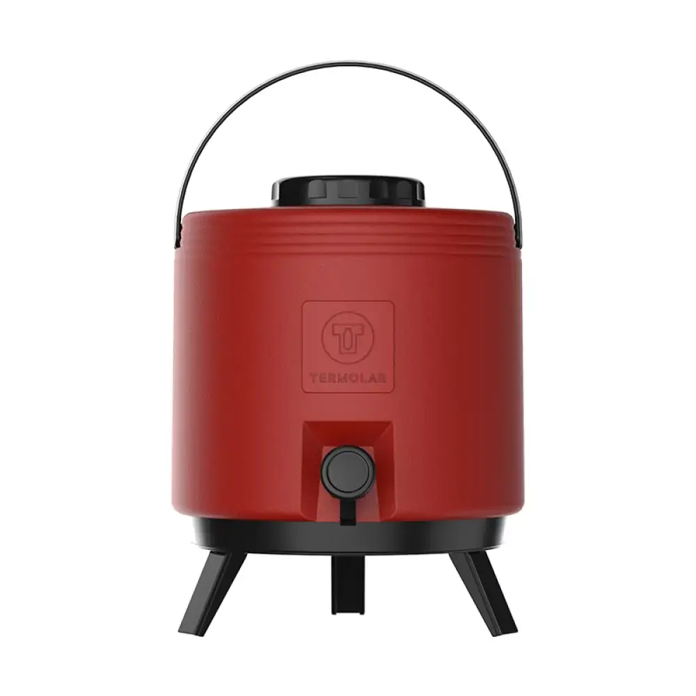 Botijao Termico Maxitermo 8L Vermelho Termolar 55916 1381VRO