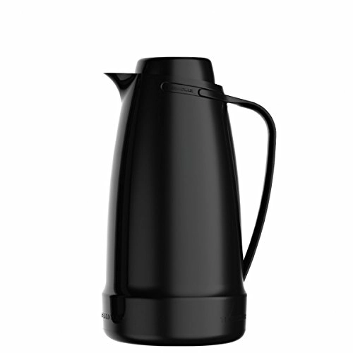 Garrafa Termica Rosca Bule Dama Preta 500ML