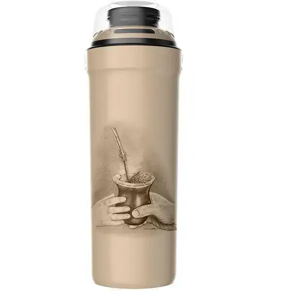 Garrafa Termica Versatile 1L Campeira Cinza Safari Rolha Dupla Açao Termolar 7190CAM 56787