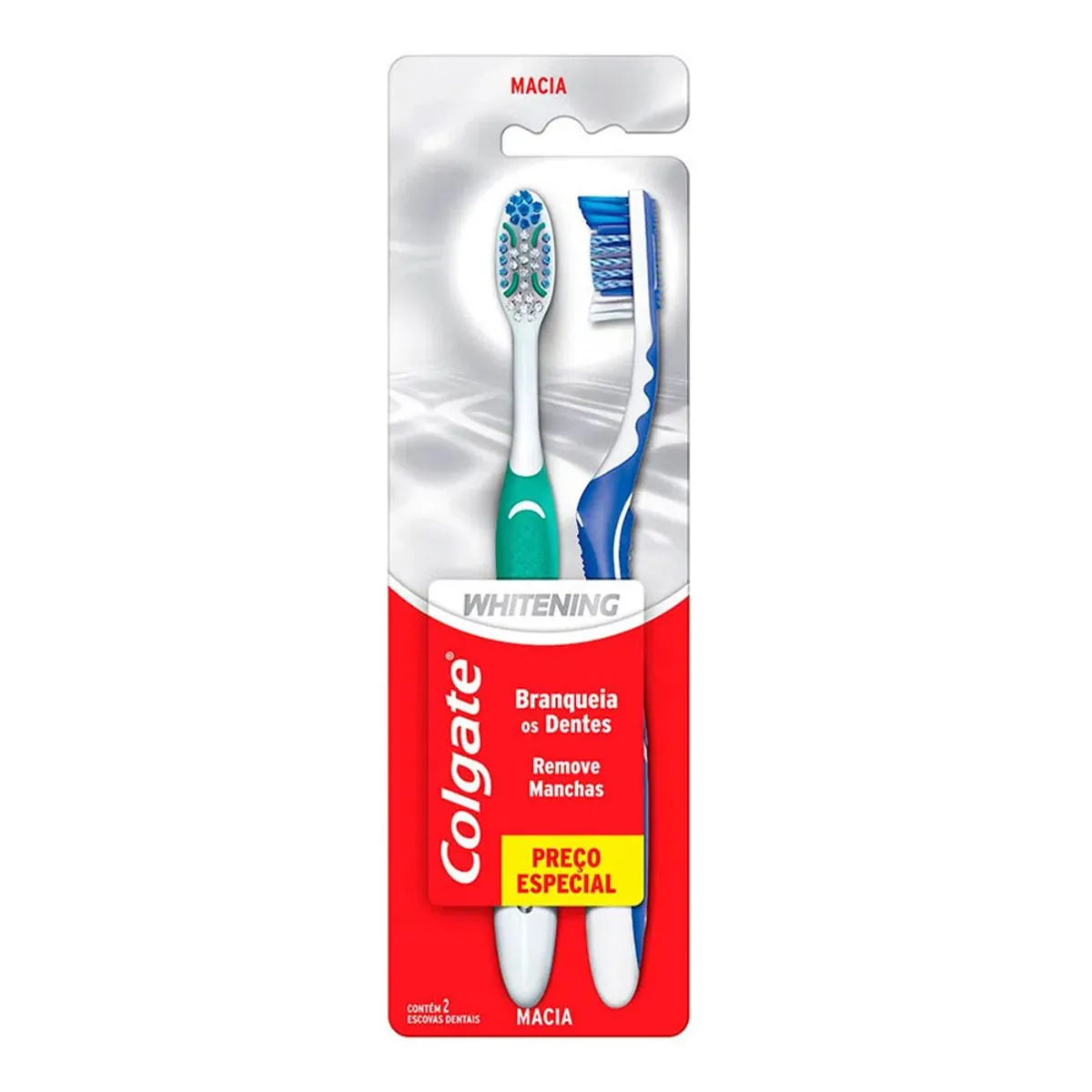 Escova de Dente para Clareamento Colgate Whitening 2 Unidades Preço Especial
