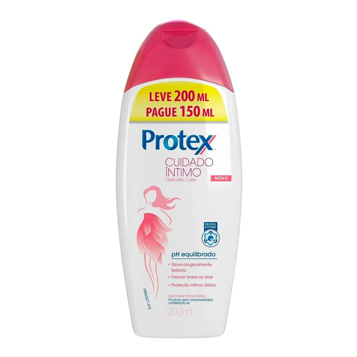Sabonete Íntimo Líquido Protex Cuidado Íntimo Delicate Care 200ml Promo Leve 200ml Pague 150ml