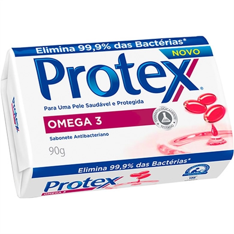 Sabonete Barra Antibacteriano Protex ômega 3 Envoltório 90g