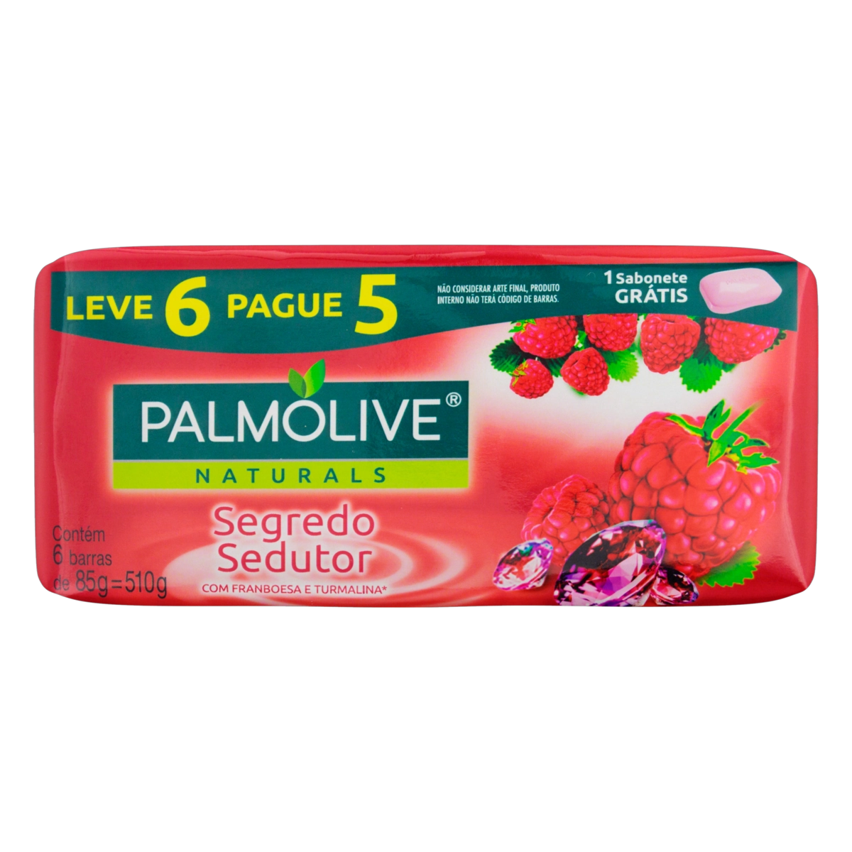 Sabonete Em Barra Palmolive Naturals Framboesa/turmalina 6 Unidades Pack