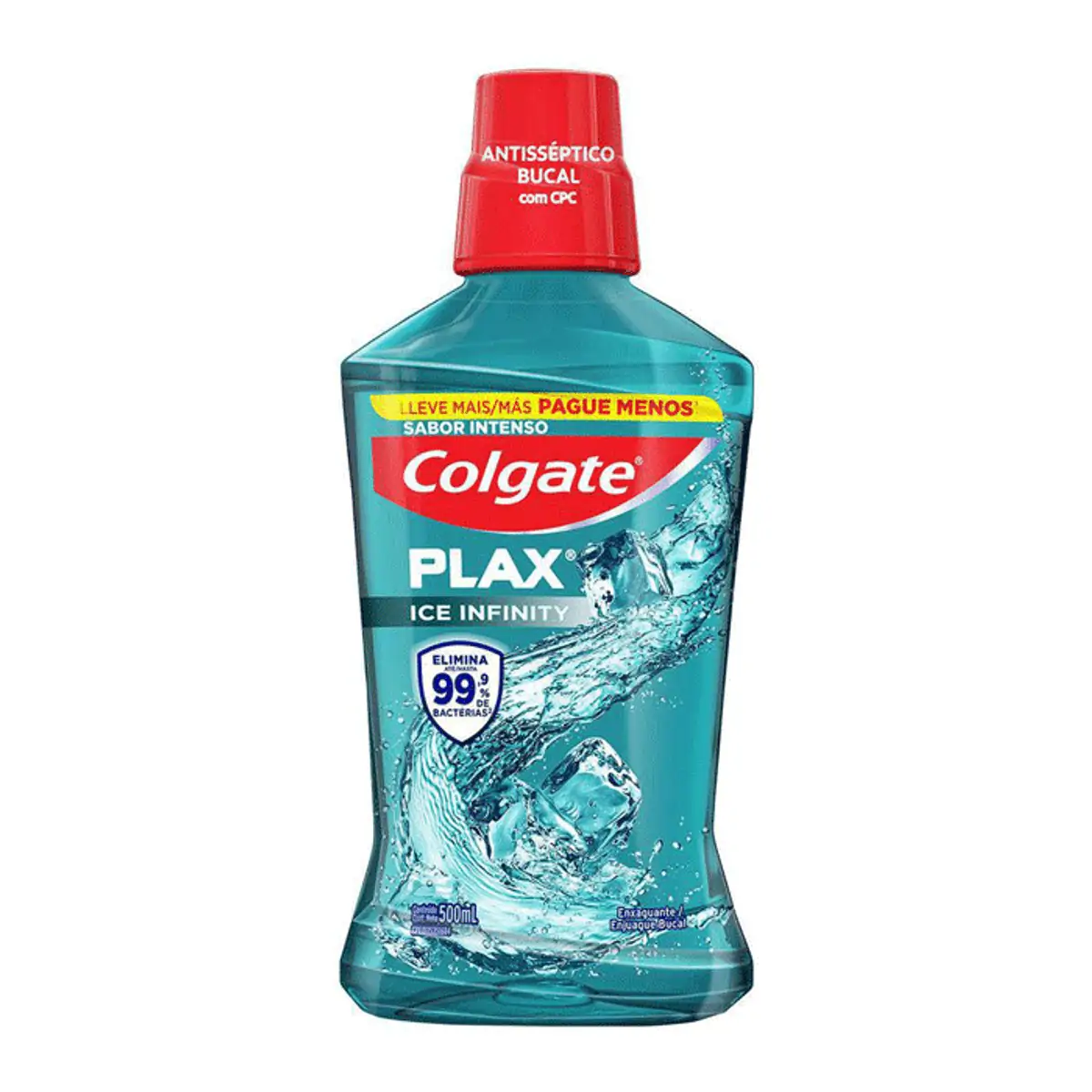 Enxaguante Bucal Colgate Plax Ice Infinity 500ml Promo Leve 500ml Pague 350ml
