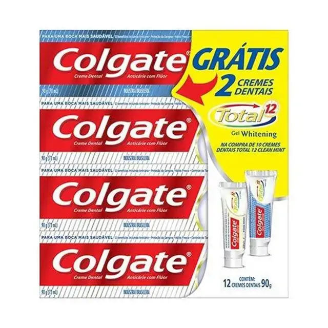 Kit Colgate Lv10 Creme Clean Mint Grts Gel White
