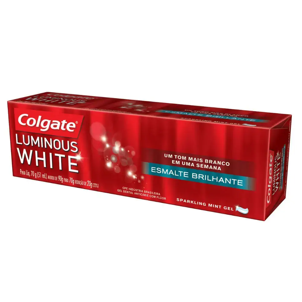 Creme Dental Luminous White 70g Colgate