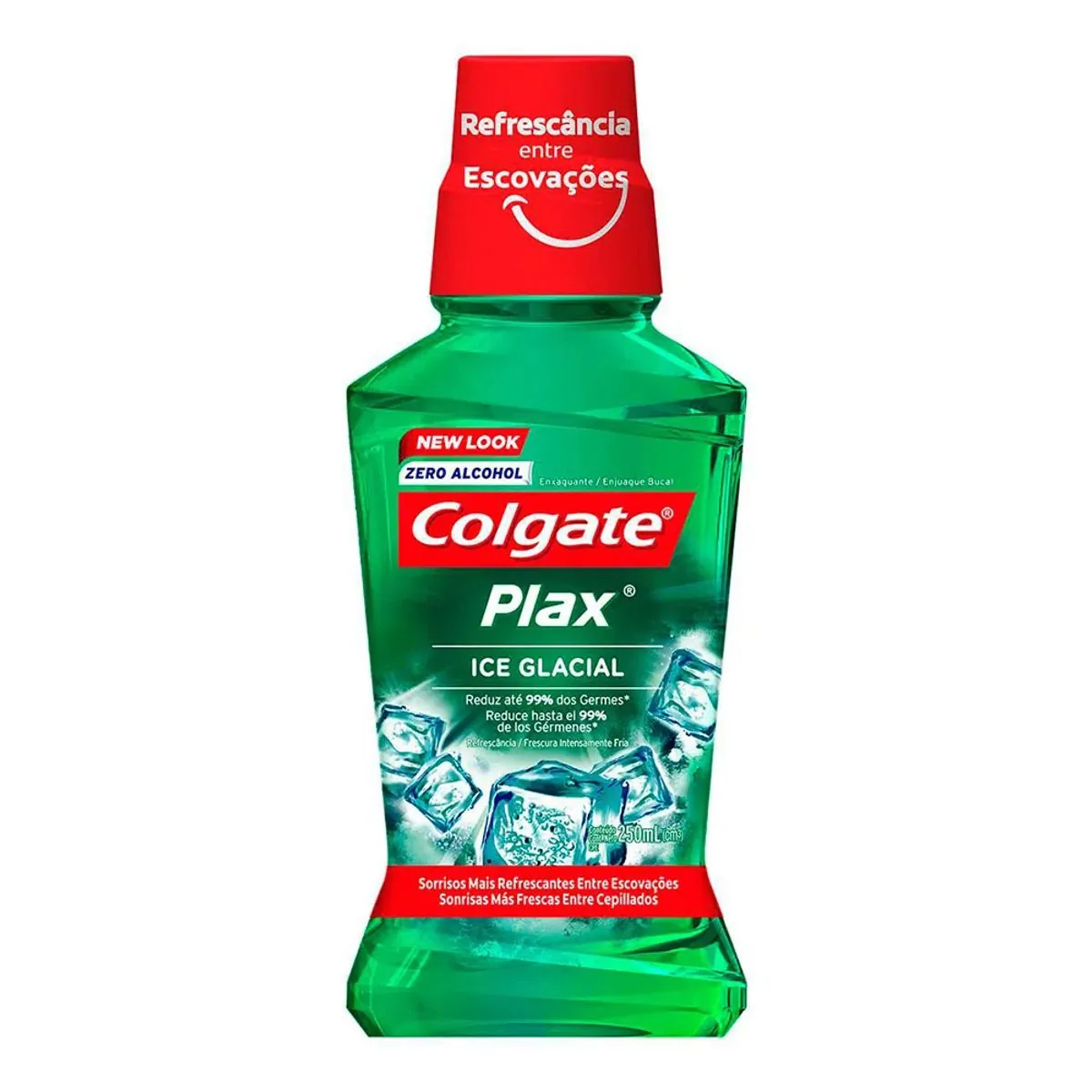 Enxaguante Bucal sem Álcool Colgate Plax Ice Glacial 250ml