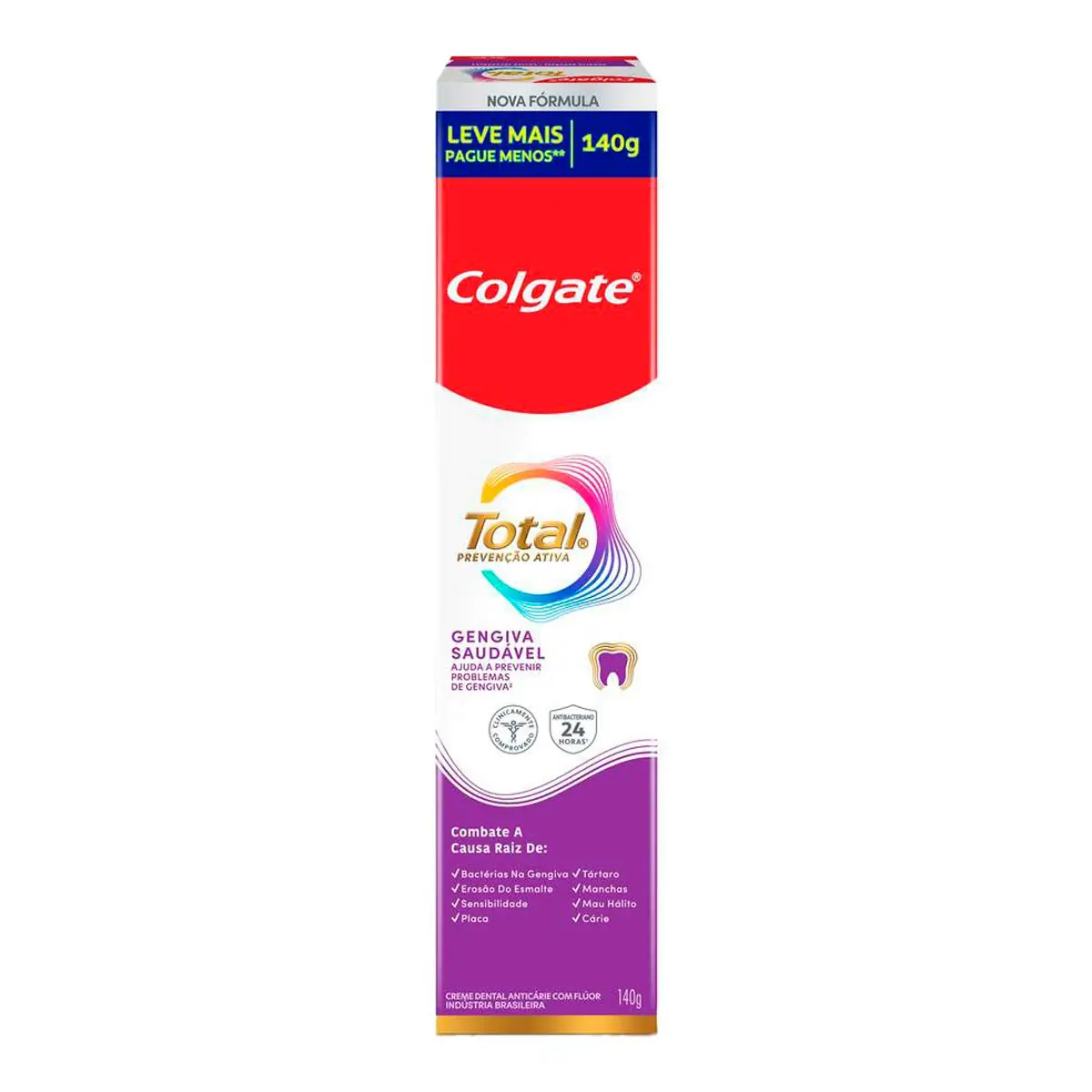 Creme Dental Colgate Total 12 Gengiva Reforçada Caixa 140g