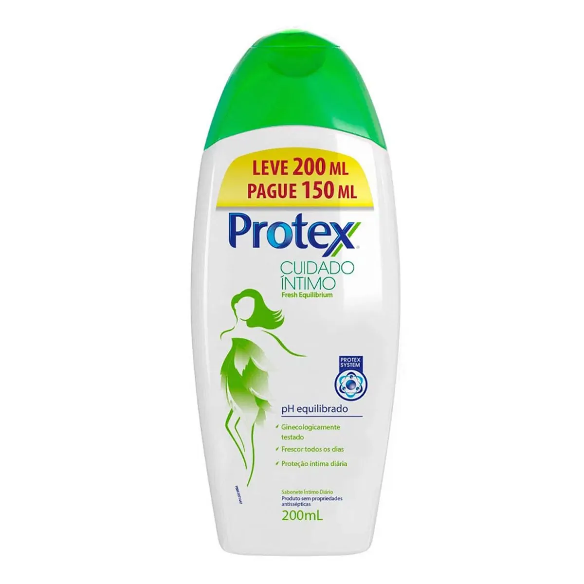 Sabonete Líquido Íntimo Protex Cuidado Íntimo Fresh Equilibrium 200ml