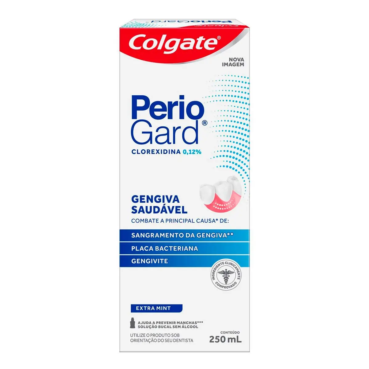 Solução Bucal Extra Mint Colgate Periogard Gengiva Saudável Caixa 250ml