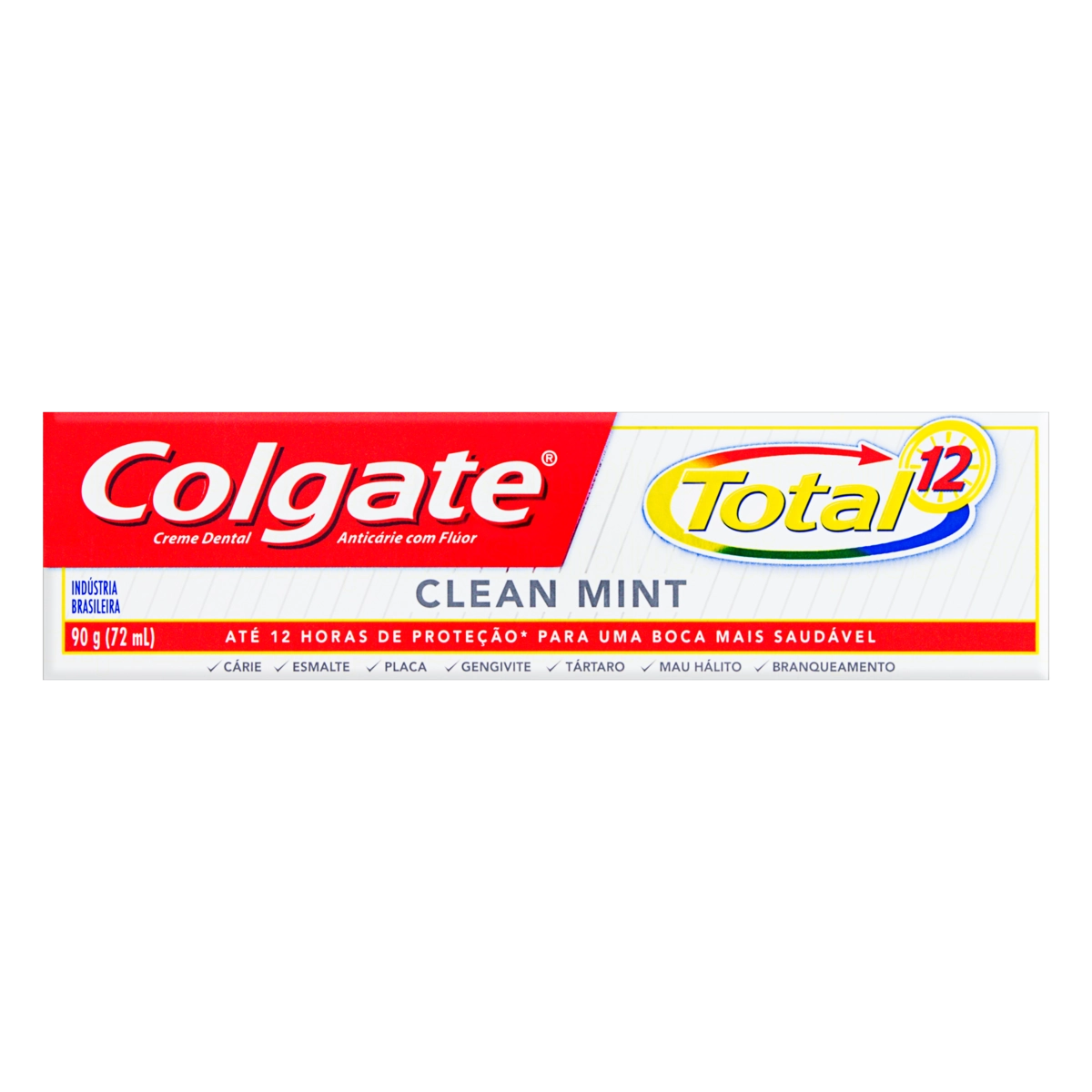 Pack Creme Dental Clean Mint Colgate Total 12 Caixa 90g Cada Leve 6 Pague 5 Unidades