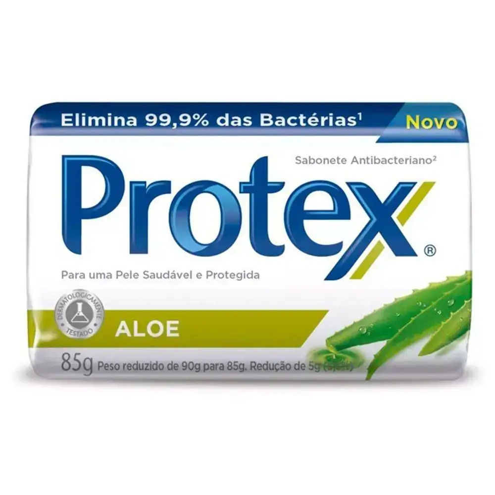 Sabonete Barra Antibacteriano Aloe Protex Envoltório 85g