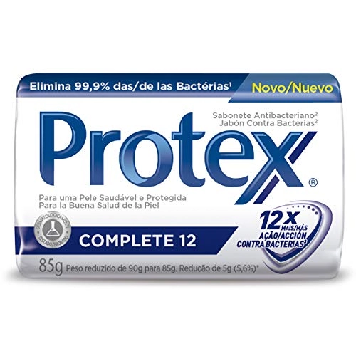 Sabonete Barra Antibacteriano Protex Complete 12 Envoltório 85g
