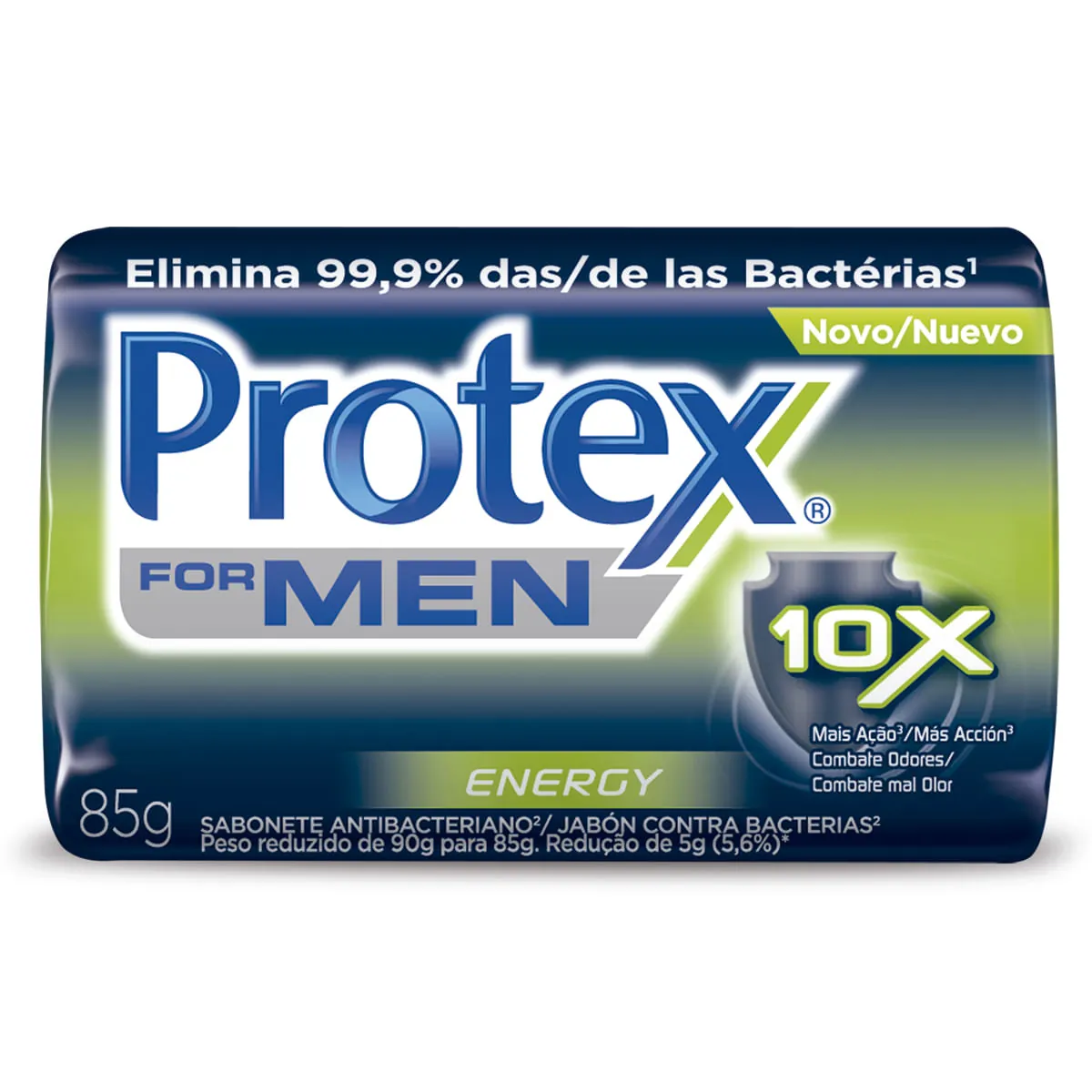 Sabonete Barra Antibacteriano Energy Protex For Men Envoltório 85g